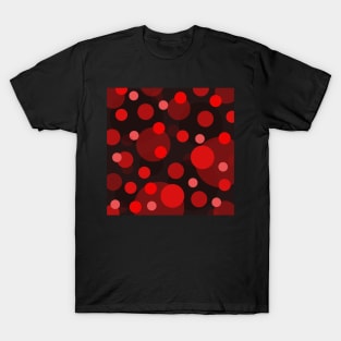 red pop art polka dot pattern T-Shirt